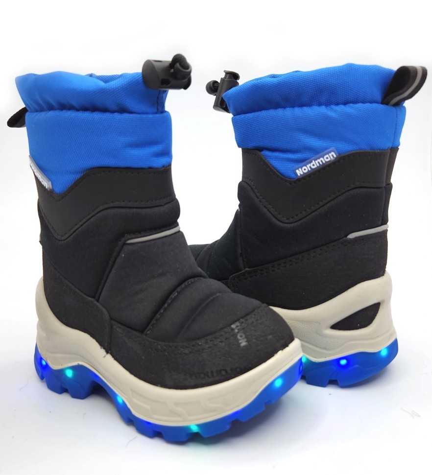 Зимние сапоги Nordman T-REX LED с подсветкой 1149-B01-01 (синий, черный)