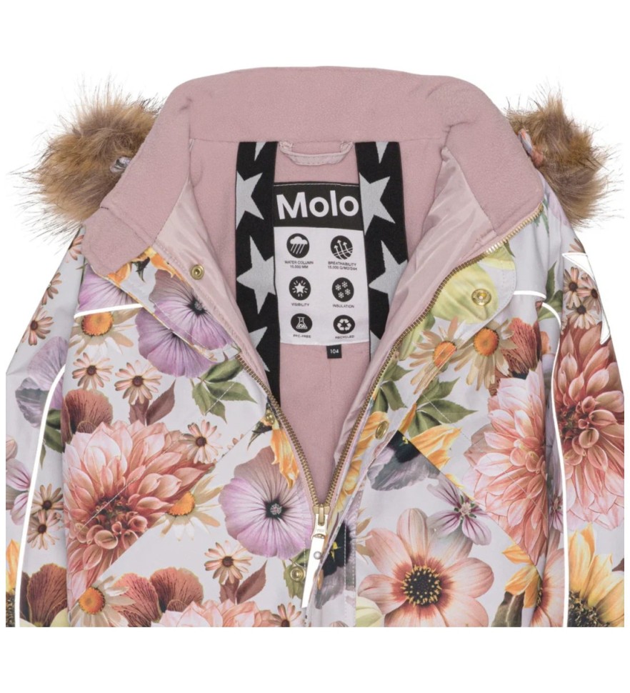 Комбинезон зимний Molo Polaris Fur 5W23N204-6855 (Retro Flowers)