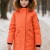 Парка зимняя Huppa VIVIAN 1 12490120-00049 неонового кораллового цвета с натуральным мехом