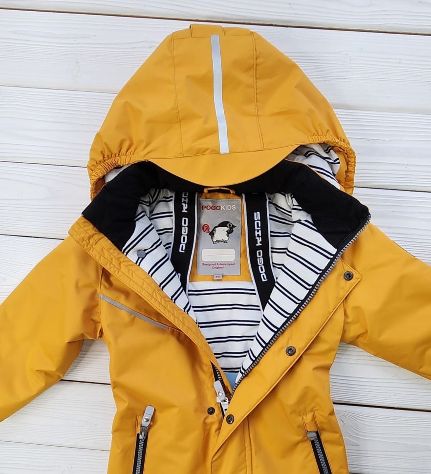 Комбинезон демисезонный PogoKids PG88199-6 (желтый)