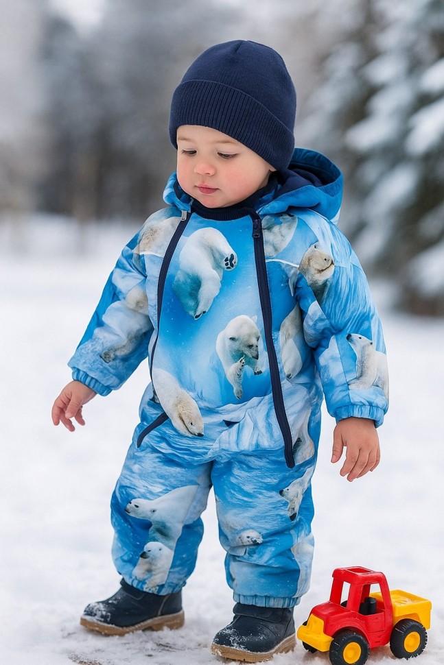 Комбинезон зимний Molo Pyxis Fur 5W24N104-9111 (Polar Bear Joy)
