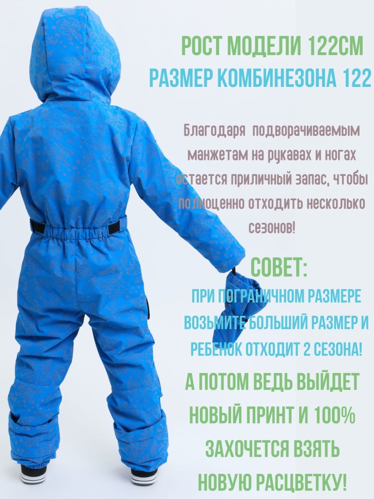 Комбинезон демисезонный IceTomas Молния S25-86 (Волки, СанТропе) для мальчика