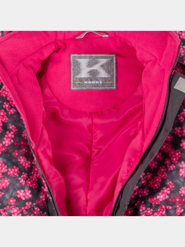 Комбинезон демисезонный Kerry CISSY K25006-2650 (малиновый, принт)
