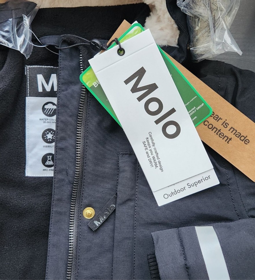Парка зимняя Molo Peace 5W23M319-0099 (черная)