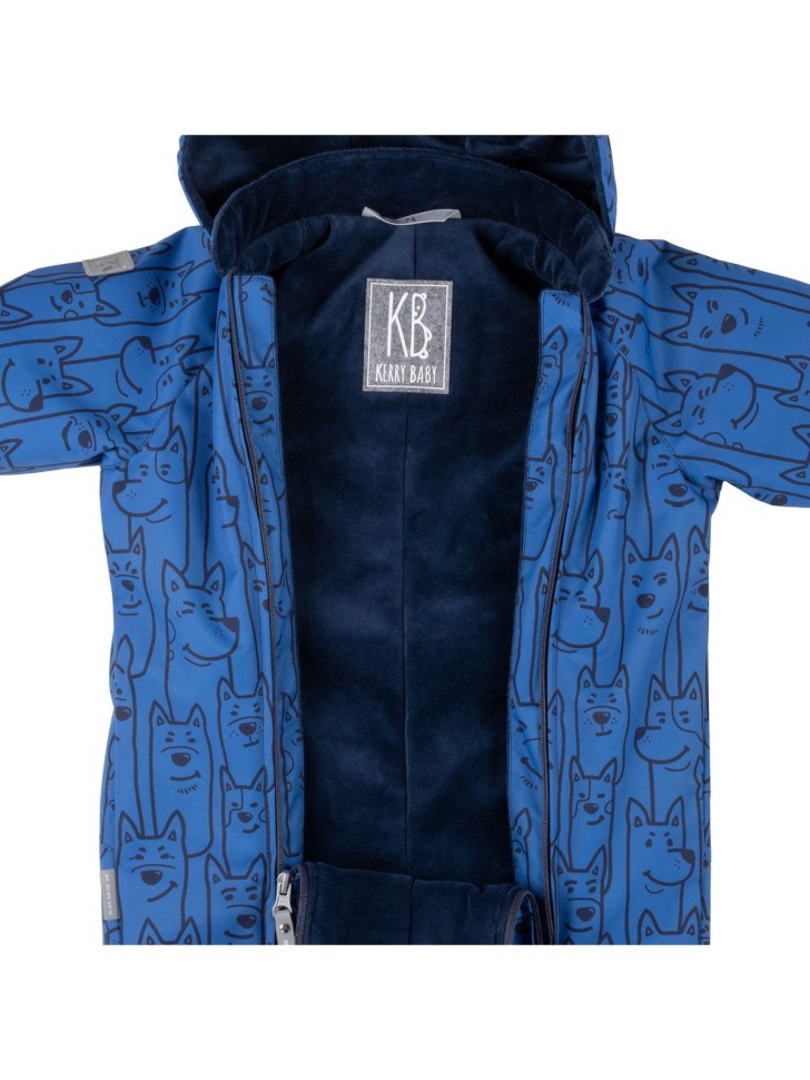 Комбинезон демисезонный Kerry HAPPY K25003-6780 (синий, принт)