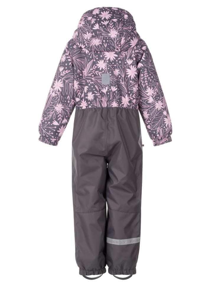 Комбинезон демисезонный Kerry JOY K25018-3819 (серый, цветы)