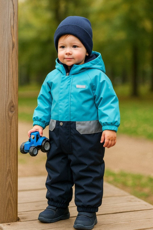 Комбинезон демисезонный Kerry PLAY K24004-637 голубой, синий
