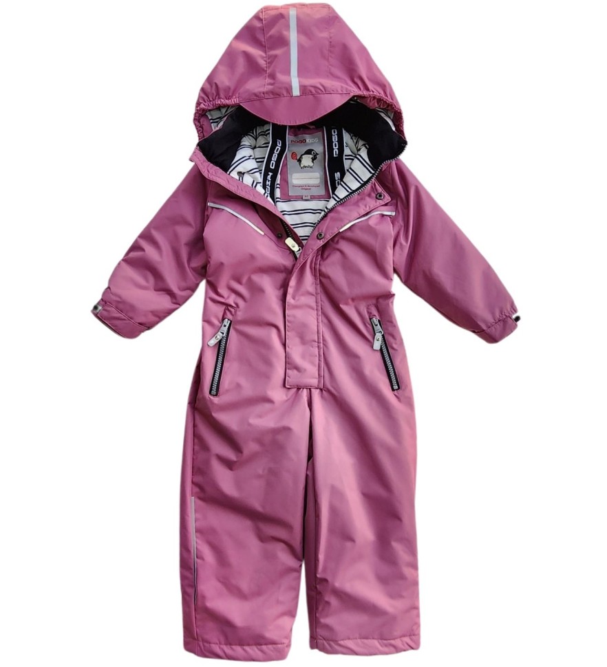 Комбинезон демисезонный PogoKids PG88199-13 (пыльная роза)
