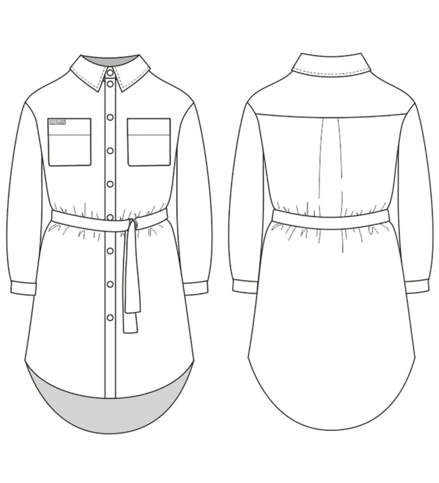 Платье школьное Fa-So-La для девочки FSL-365-523 (синее)