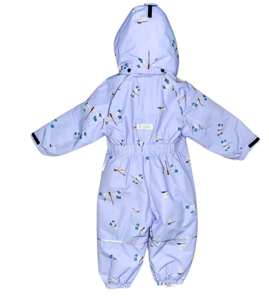 Комбинезон демисезонный PogoKids PG88267-8 (фиолет, стрекоза)