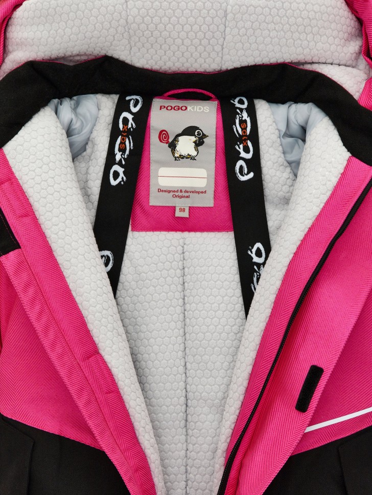 Комбинезон зимний PogoKids  W25_PG-88231-4 (фуксия-черный)