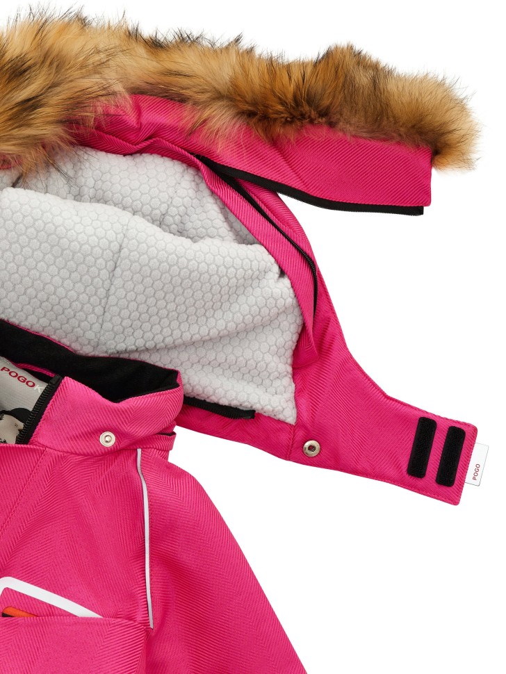 Комбинезон зимний PogoKids  W25_PG-88231-4 (фуксия-черный)