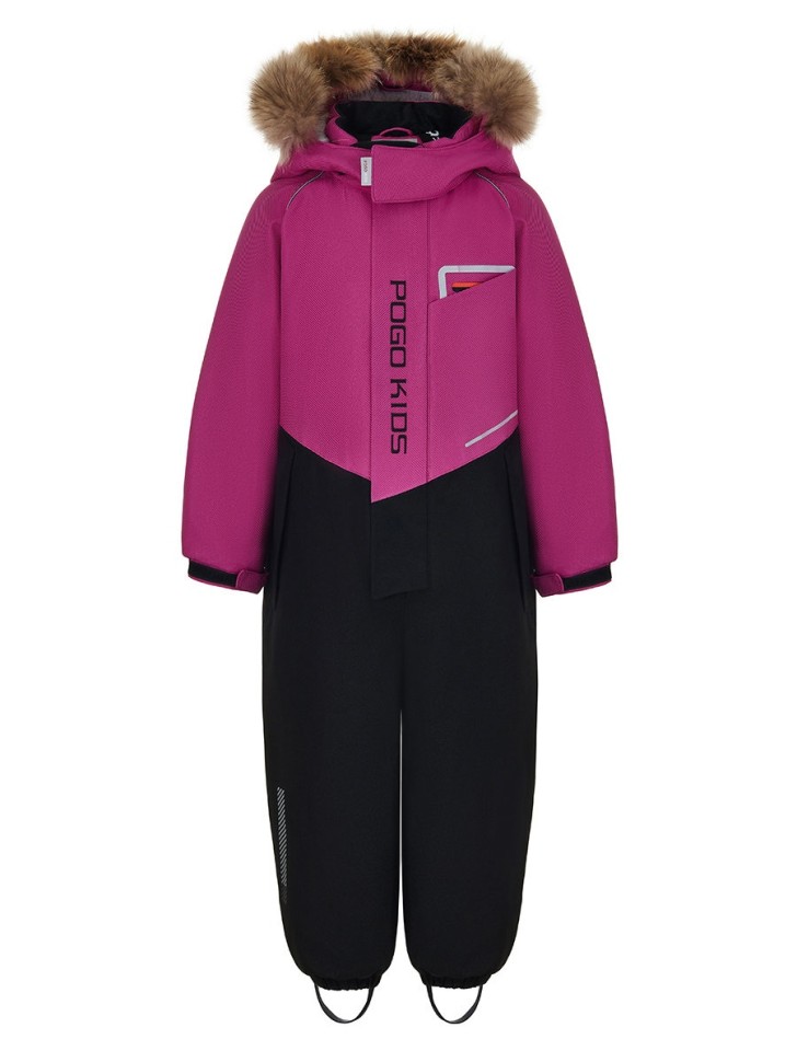 Комбинезон зимний PogoKids  W25_PG-88231-5 (лиловый-черный)