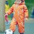 Комбинезон демисезонный PogoKids PG88301-7 (оранжевый, сурикаты)