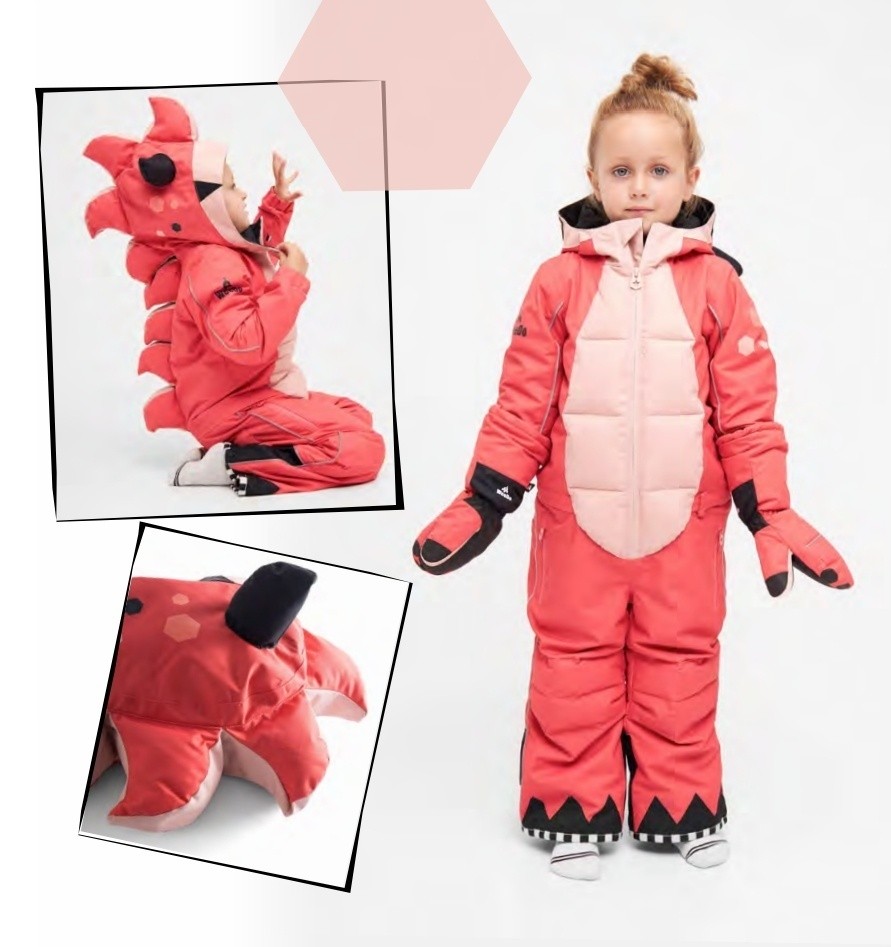 Комбинезон зимний WeeDo OLILIDO Monsterlili (Кораллово-Розовый)