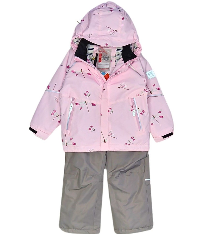 Комплект демисезонный PogoKids PG88268-15 (нежно-розовый, серый)