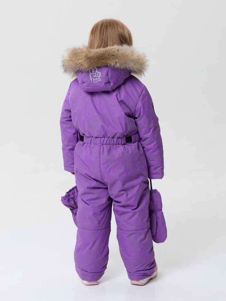 Комбинезон зимний IceTomas Вираж W25_31125-06 (Коты, Тёмный Аметист)