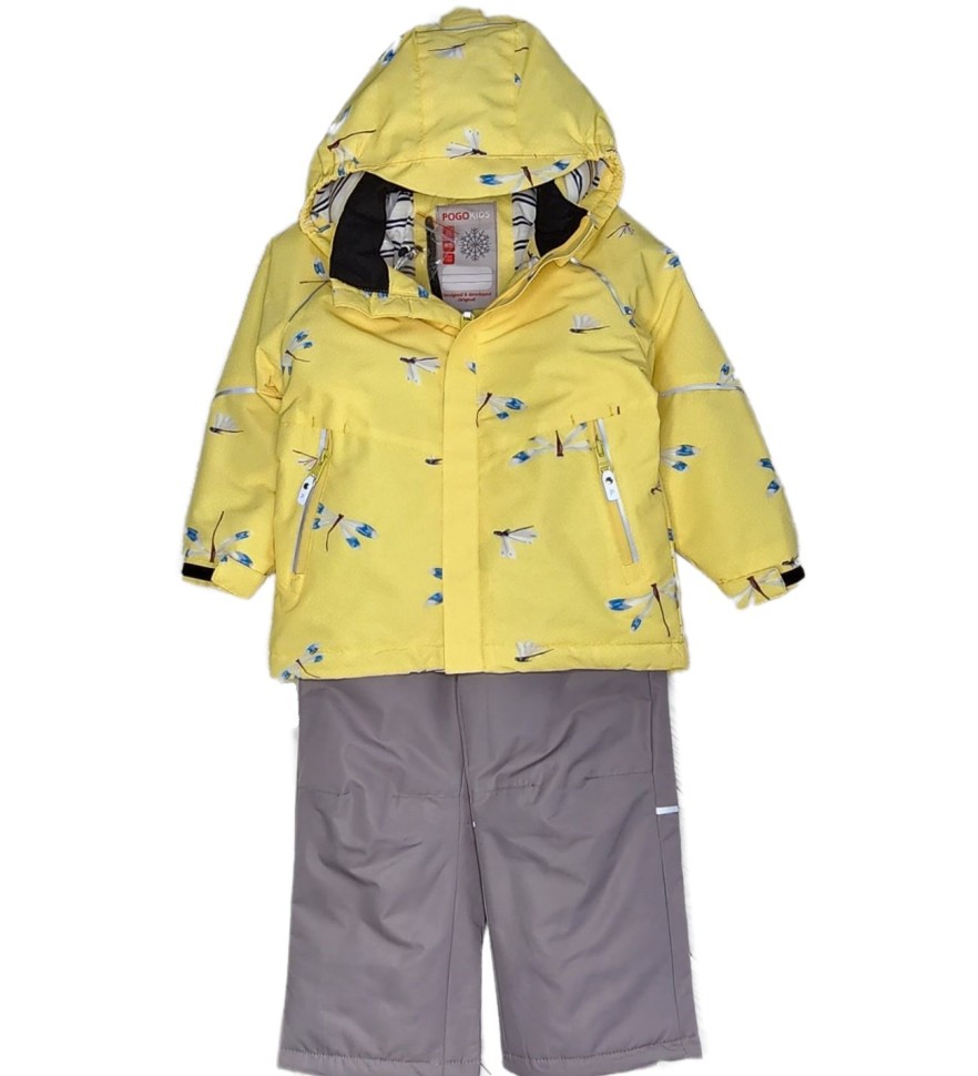 Комплект демисезонный PogoKids PG88268-6 (желтый, серый)