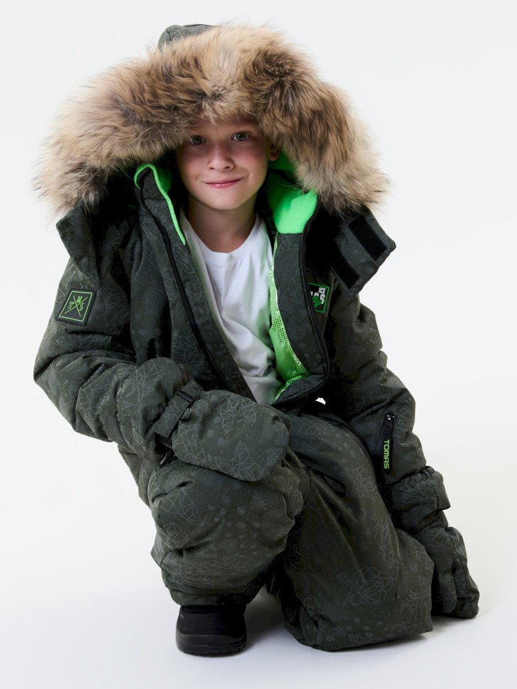 Комбинезон зимний IceTomas Форсаж 031159 (Волки Наутилус, хаки)