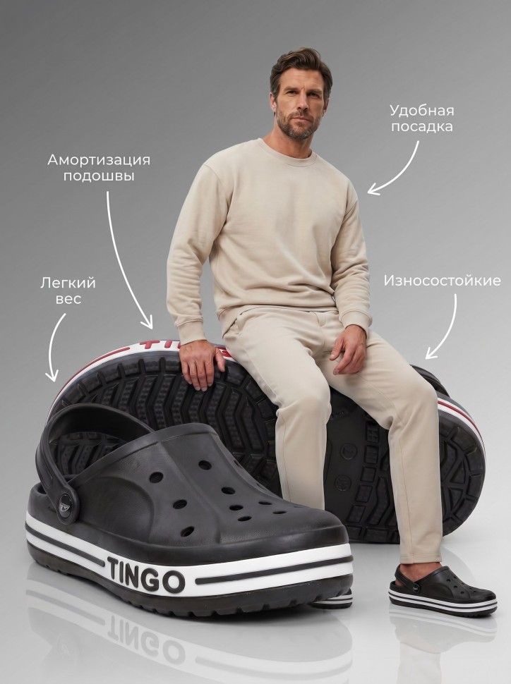 Сабо мужские TINGO летние EVA пляжные RM2402 черные
