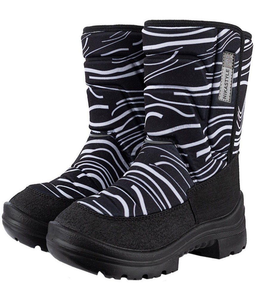 Сапоги-Валенки зимние NikaStyle 16з4322 (черный/белый)
