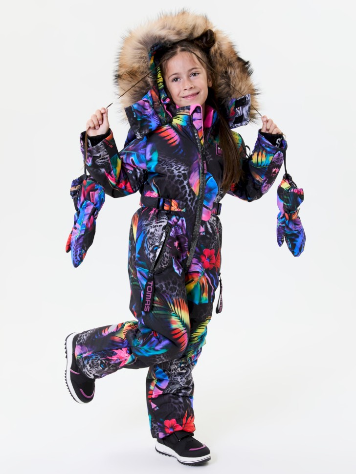 Комбинезон зимний IceTomas Форсаж 031159 (ТропикЛео, черный)