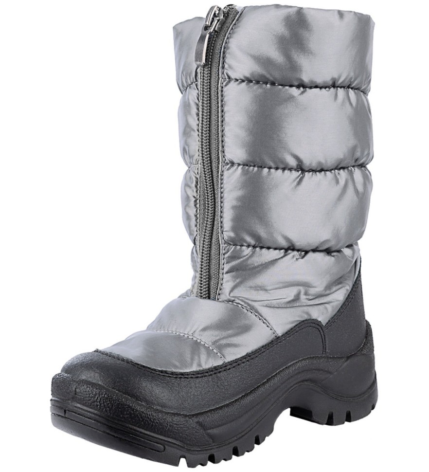 Сапоги-дутики зимние NikaStyle 16з11422 (серебро)